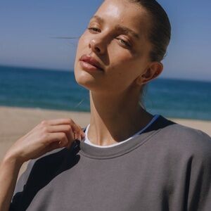 Daily Drills Layered Oversized Crew Vintage Black XS/S SOLD OUT